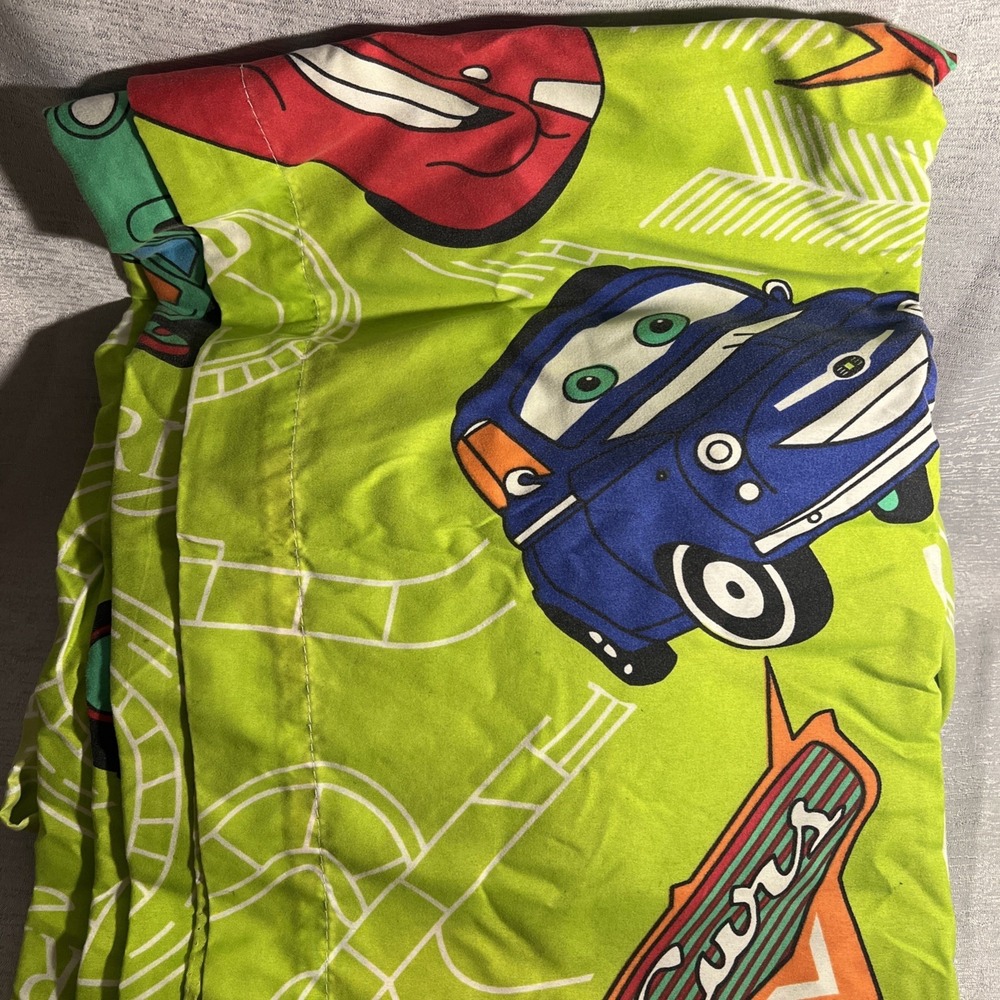 VintageDisney Pixar Cars Lightning McQueen TWIN 3 Piece Sheet Set - Picture 4 of 5